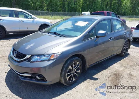 2013 Honda Civic Ex-L из США, поврежденный, VIN 2HGFB2F98DH515580